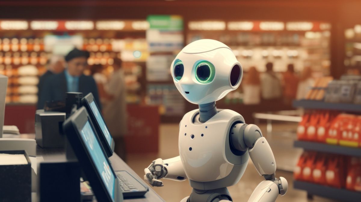 AI SDR chatbot qualifying a sales lead on a laptop screen — 9Xero Digital